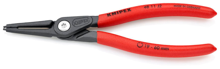 Knipex 48 11 J2 Agir Hizmet Düz İç Segman Pensi