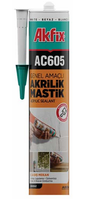 Akfix AC605 Akrilik Mastik 500GR Beyaz