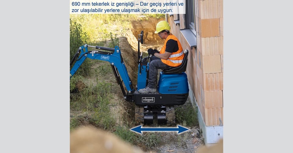 Scheppach Mini Ekskavatör EXC815