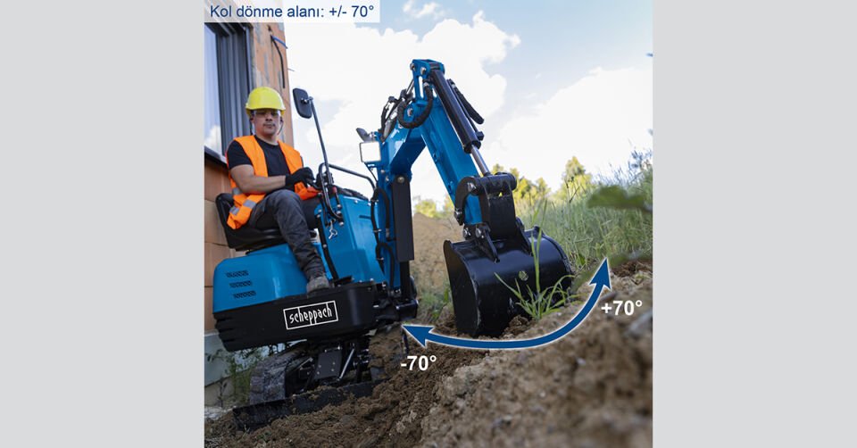 Scheppach Mini Ekskavatör EXC815