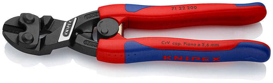 Knipex 71 22 200 Yaylı Eğri 20* Mafsallı Keski