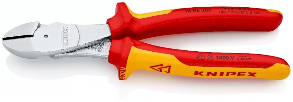 Knipex 74 06 200 Ağır Hizmet VDE Yan Keski