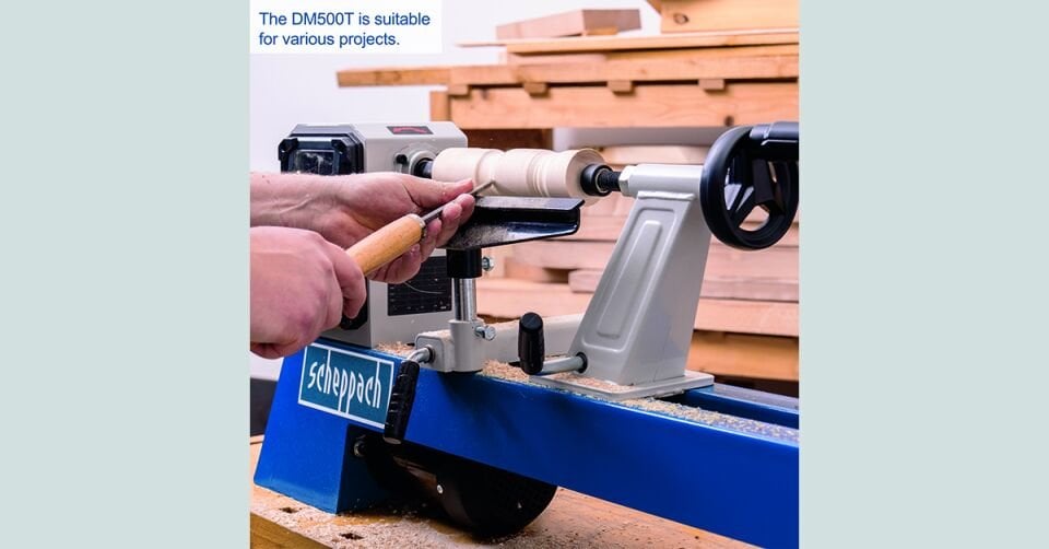 Scheppach Ahşap Torna Tezgahı DM500T