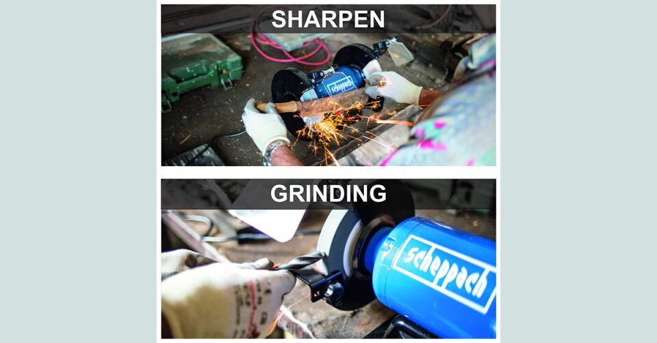 Scheppach Çift Taş Motoru SM200 L