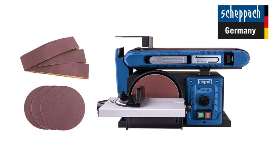 Scheppach Bant ve Disk Zımpara BTS900