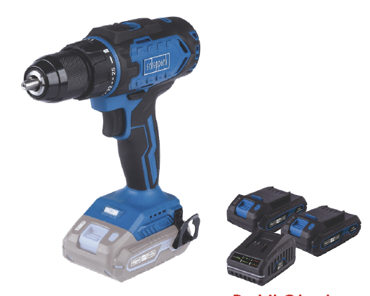 Scheppach Akülü Vidalama C-DD45 2*2Ah