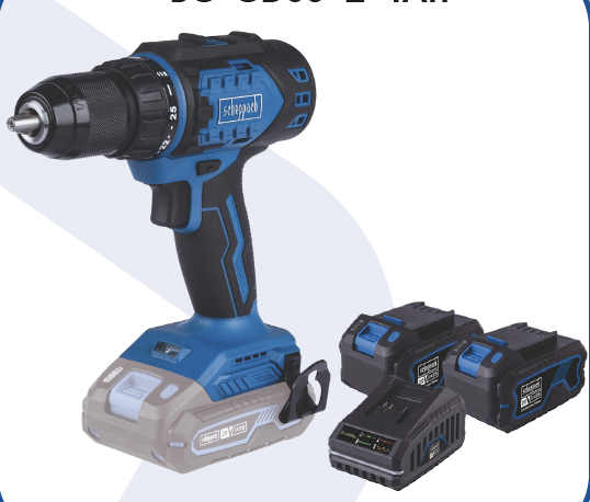 Scheppach Akülü Darbeli Vidalama BC-CD60 2*4Ah