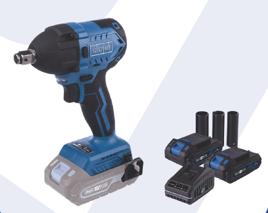 Scheppach Akülü Darbeli Somun Sıkma BC-IW350 2*2Ah