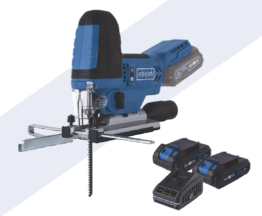 Scheppach Akülü Dekupaj Testere 20 V BC-JS254 2*2Ah
