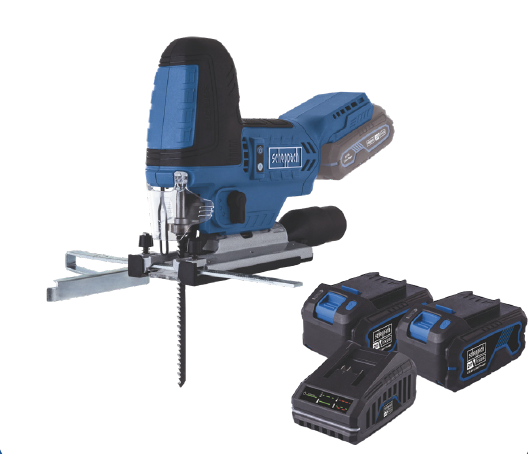 Scheppach Akülü Dekupaj Testere 20 V BC-JS254 2*4Ah