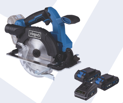 Scheppach Akülü Daire Testere BC-HCS165 2*2Ah