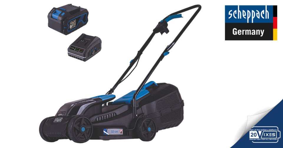 Scheppach Akülü Çim Biçme Makinesi BC-MP320 1*4 Ah