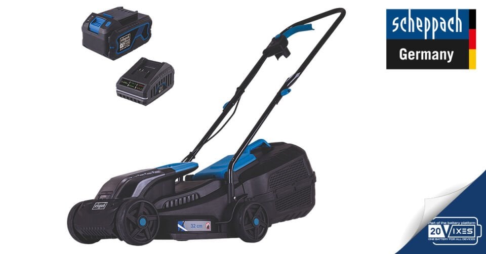 Scheppach Akülü Çim Biçme Makinesi BC-MP320 1*4 Ah