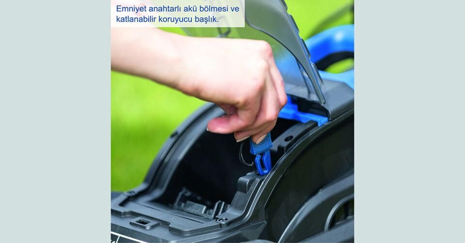 Scheppach Akülü Çim Biçme Makinesi BC-MP320 1*4 Ah