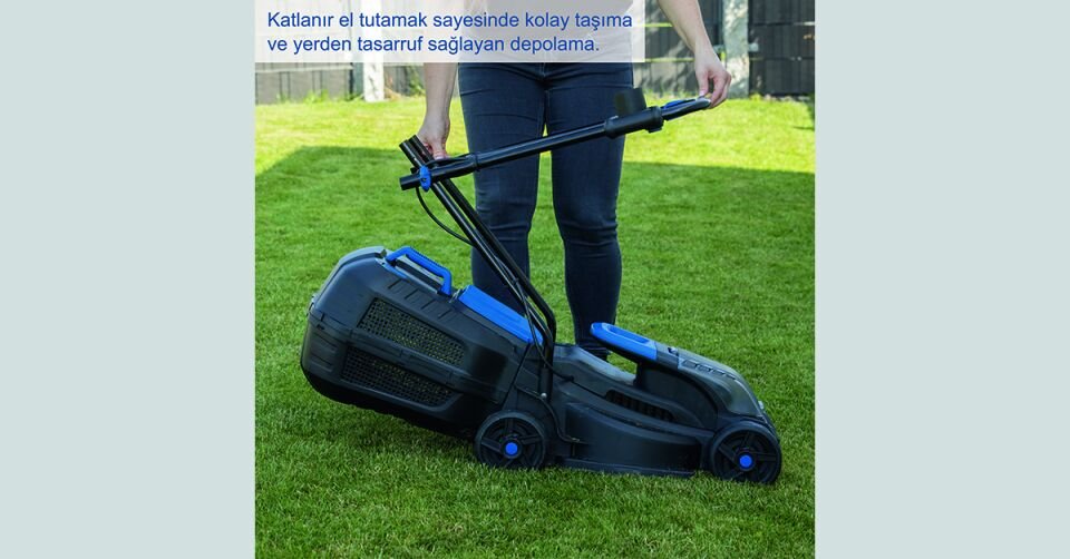 Scheppach Akülü Çim Biçme Makinesi BC-MP320 1*4 Ah