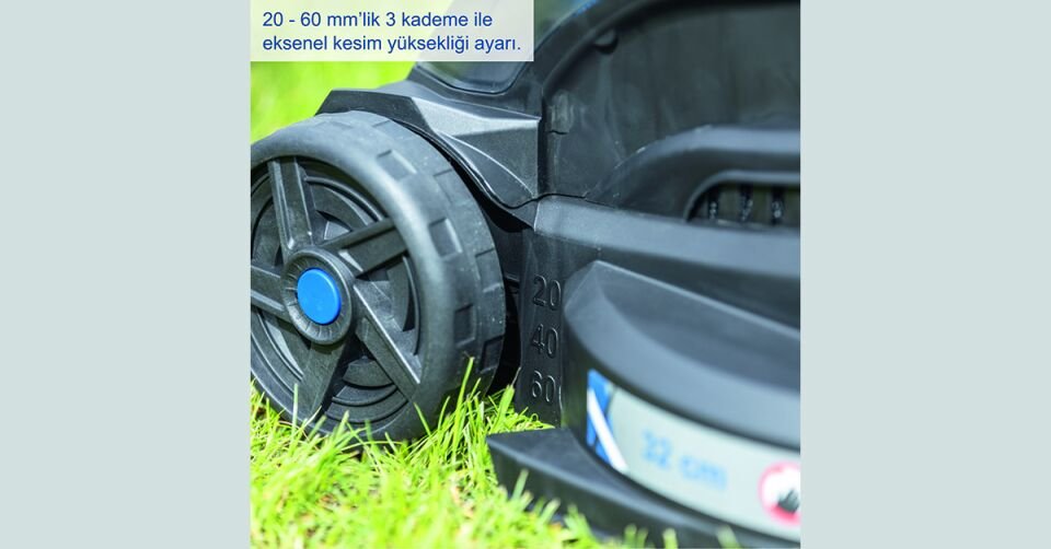 Scheppach Akülü Çim Biçme Makinesi BC-MP320 1*4 Ah