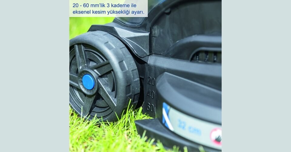 Scheppach Akülü Çim Biçme Makinesi BC-MP320 1*4 Ah