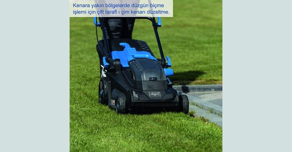 Scheppach Akülü Çim Biçme Makinesi BC-MP380 2*4 Ah