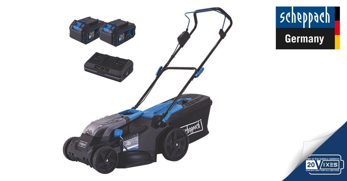 Scheppach Akülü Çim Biçme Makinesi BC-MP430 2*4 Ah