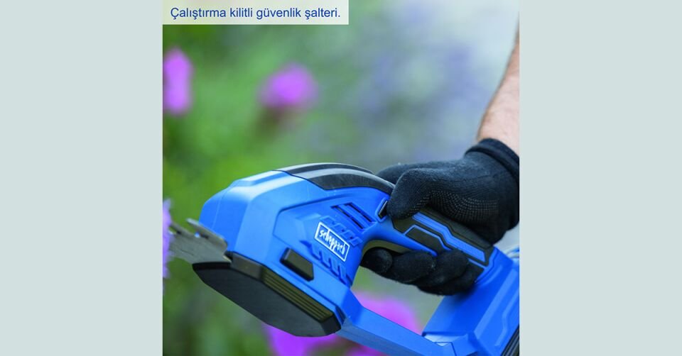 Scheppach Akülü Çim ve Çit Makası 20 V C-HTGS200-1*2 Ah