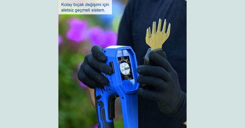 Scheppach Akülü Çim ve Çit Makası 20 V C-HTGS200-1*2 Ah