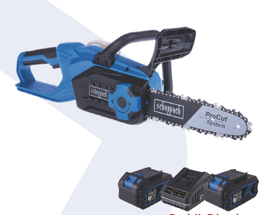 Scheppach Akülü Ağaç Kesme Makinesi C-CS254 2*4Ah