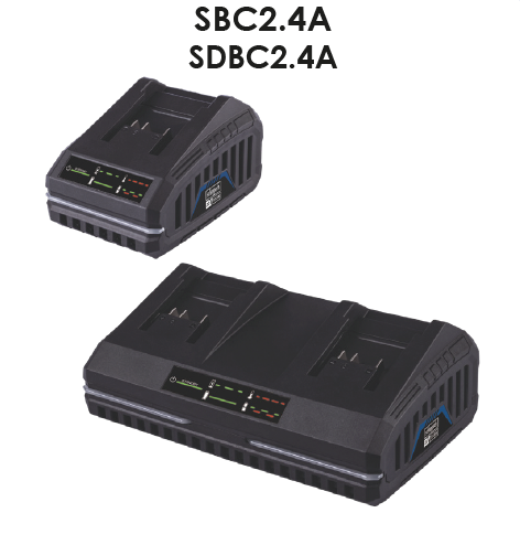Scheppach 2.4A Şarj Cihazı SBC2.4A / 2.4A İkili Şarj Cihazı SDBC2.4A