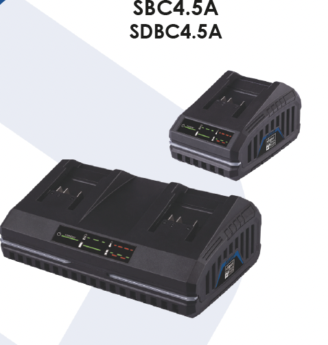 Scheppach 4.5A Şarj Cihazı SBC4.5A / 4.5A İkili Şarj Cihazı SDBC4.5A