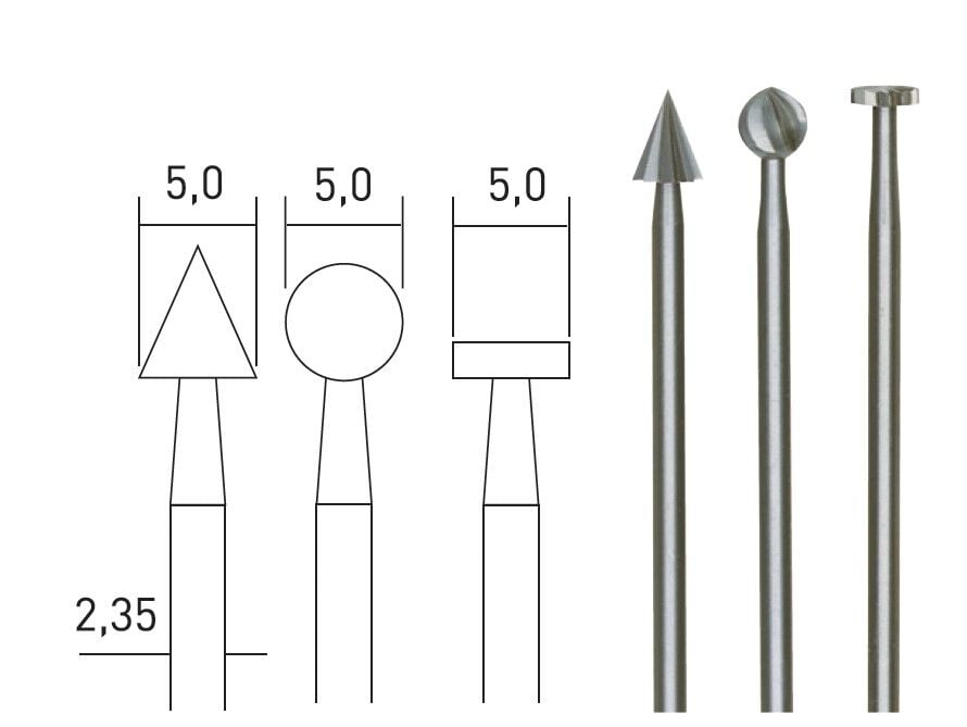 Proxxon 28720 Freze Uçları 3 Parça