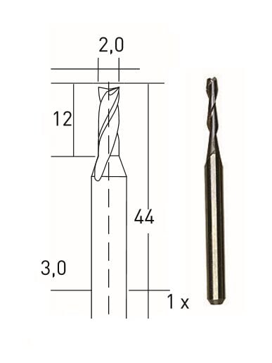 Proxxon 28759 Freze Ucu 2 mm
