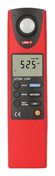 UNI-T UT382 Profesyonel Dijital Lüksmetre Işık Şiddeti Ölçer