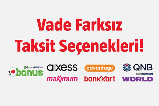 Nalburnalbur.com'da vade farksız taksit seçenekleri